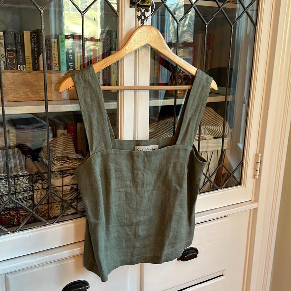 Love and Confuse square neckline tank top